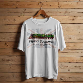 Flying Scotsman Steam Train English Locomotive T-Shirt