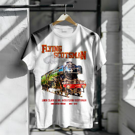 Flying Scotsman Steam Train English Locomotive T-Shirt