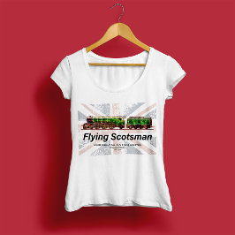 Flying Scotsman Steam Train English Locomotive T-Shirt