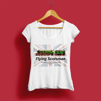 Flying Scotsman Steam Train English Locomotive T-Shirt