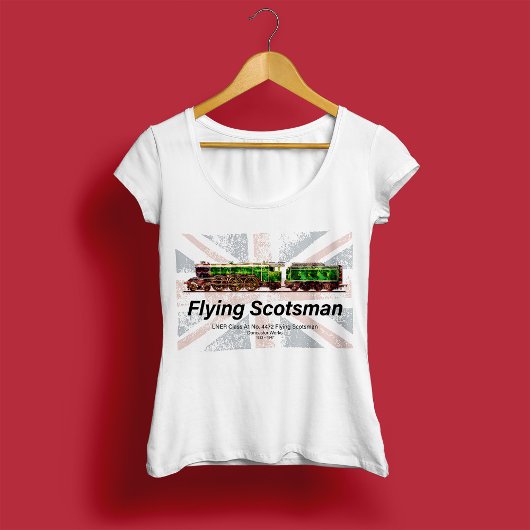 Flying Scotsman Steam Train English Locomotive T-Shirt