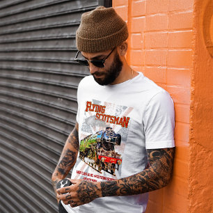 Flying Scotsman Steam Train English Locomotive T-Shirt