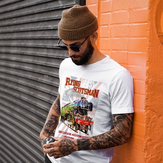 Flying Scotsman Steam Train English Locomotive T-Shirt