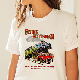Flying Scotsman Steam Train English Locomotive T-Shirt