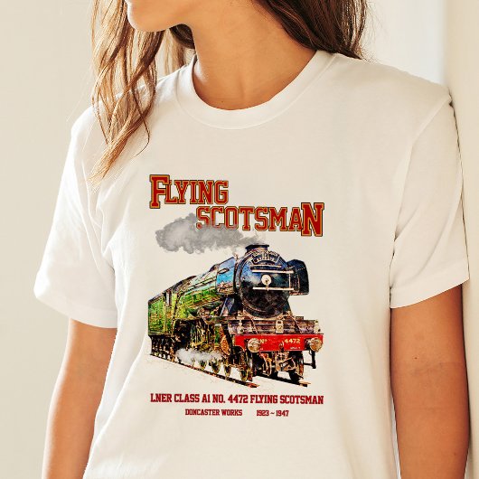 Flying Scotsman Steam Train English Locomotive T-Shirt