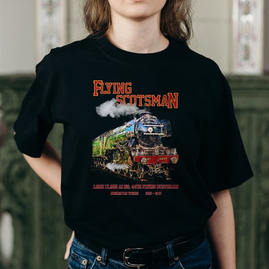Flying Scotsman Steam Train English Locomotive T-Shirt
