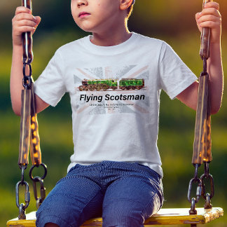 Flying Scotsman Steam Train English Locomotive T-Shirt
