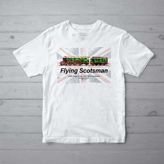 Flying Scotsman Steam Train English Locomotive T-Shirt