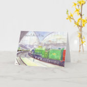 Flying Scotsman Vathers Day Card Karte (Gelbe Blume)