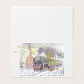 Flying Scotsman Weihnachtskarten (Außenseite Aufgefaltet)