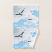 Flying Seagulls Badetuch Set (Handtuch)