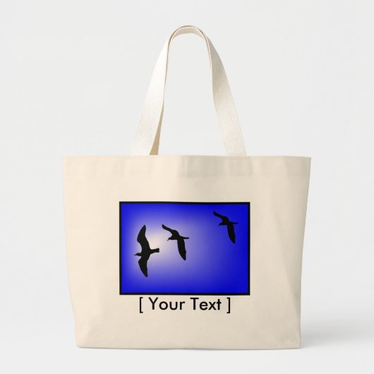 Flying Seagulls Bag Jumbo Stoffbeutel (Vorne)