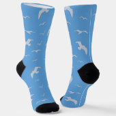 Flying Seagulls, Blue Sky Socken (Gewinkelt)