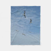 Flying Seagulls Fleece Blanket (Vorderseite)