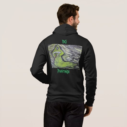 Flying Sensenmann Hoodie (Schwarz voll)