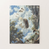 Flying Ship Whimsical Sky Voyage Adventur Puzzle (Vertikal)