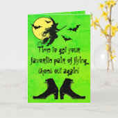 FLYING SHOES CARD KARTE (Gelbe Blume)