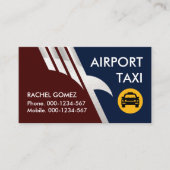 Flying Silver Eagle Taxi Service Visitenkarte (Vorderseite)