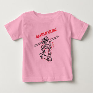 Flying Skater machen Halbair-Skateboarding Baby T-shirt