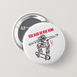 Flying Skater machen Halbair-Skateboarding Button