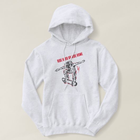 Flying Skater machen Halbair-Skateboarding Hoodie (Design vorne)