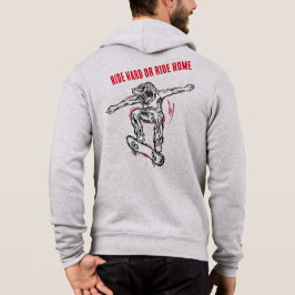 Flying Skater machen Halbair-Skateboarding Hoodie
