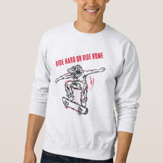 Flying Skater machen Halbair-Skateboarding Sweatshirt (Vorderseite)