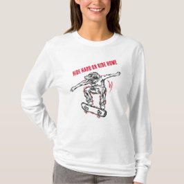 Flying Skater machen Halbair-Skateboarding T-Shirt