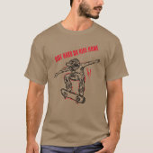 Flying Skater machen Halbair-Skateboarding T-Shirt (Vorderseite)