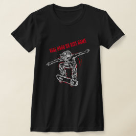 Flying Skater machen Halbair-Skateboarding T-Shirt