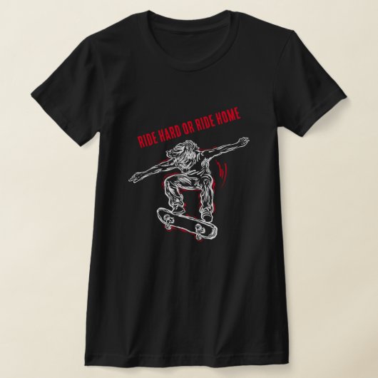 Flying Skater machen Halbair-Skateboarding T-Shirt (Ablage )