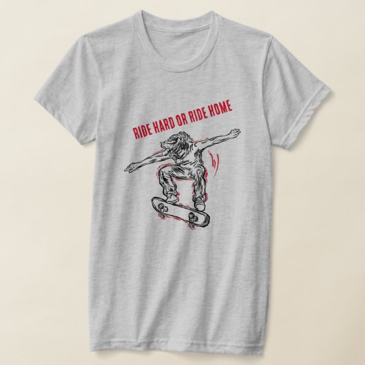 Flying Skater machen Halbair-Skateboarding T-Shirt (Ablage )