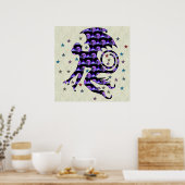 Flying Skull-Affe Poster (Küche)