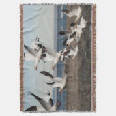 Flying Snow Gese Decke (Vorderseite Vertikal)