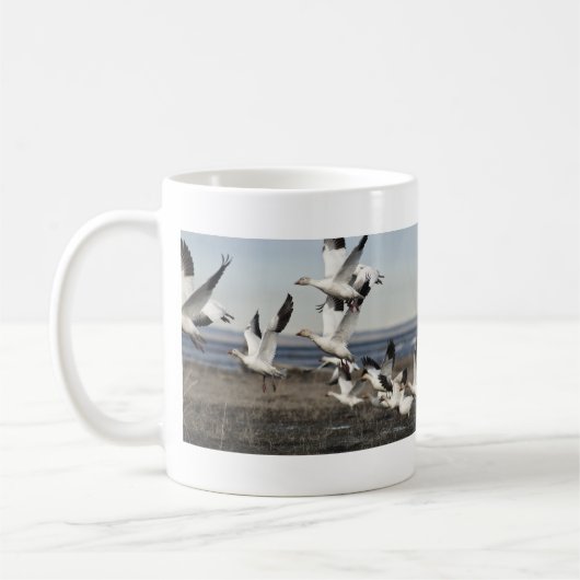 Flying Snow Gese Kaffeetasse (Links)