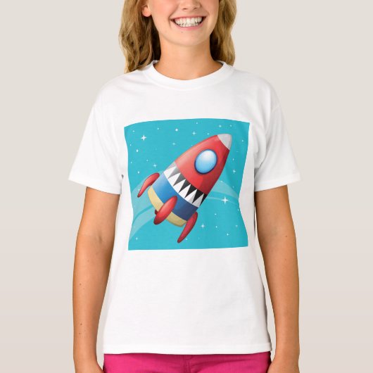 Flying Spaceship Girls T - Shirt (Vorderseite)