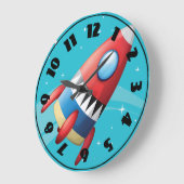 Flying Spaceship-Uhr Große Wanduhr (Winkel)