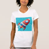 Flying Spaceship Womens T - Shirt (Vorderseite)