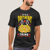 Flying Spaghetti Monster FSM It's A Pastafari Thin T-Shirt (Vorderseite)
