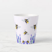 Flying Spring Bees Latte Tasse (Vorderseite)