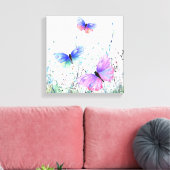 Flying Spring Butterflies Canvas Print Leinwanddruck (Insitu (Wohnzimmer))