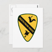 Flying Squirrel First Air Kavallerie Insignien Postkarte (Vorne/Hinten)