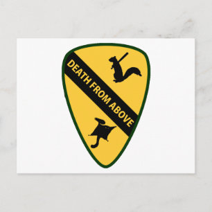 Flying Squirrel First Air Kavallerie Insignien Postkarte