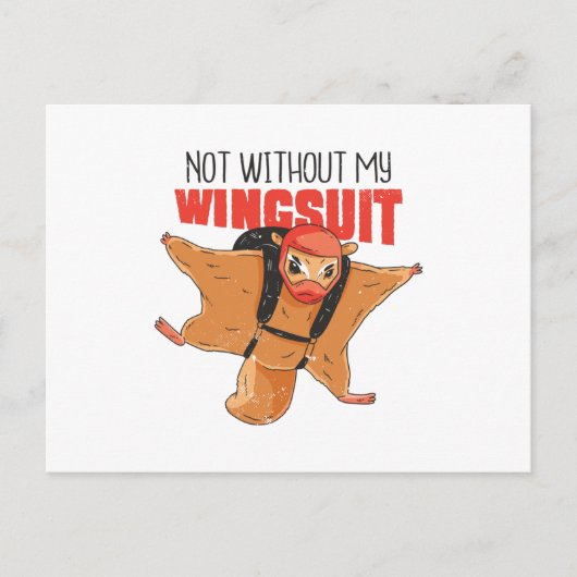 FLYING SQUIRREL FUNNY POSTKARTE (Vorderseite)