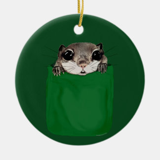 Flying Squirrel Pocket Keramik Ornament