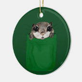 Flying Squirrel Pocket Keramik Ornament (Links)