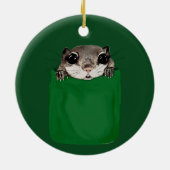 Flying Squirrel Pocket Keramik Ornament (Hinten)