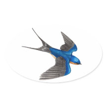 Flying Stall Swallow Sticker