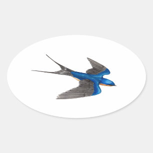 Flying Stall Swallow Sticker