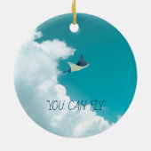 Flying Stingray Keramik Ornament (Hinten)